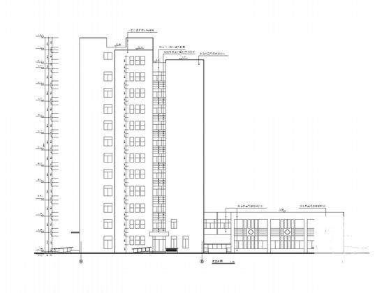 11层高层中医院建筑施工CAD图纸(总平面图) - 1