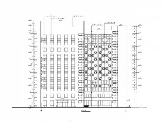 11层高层中医院建筑施工CAD图纸(总平面图) - 2