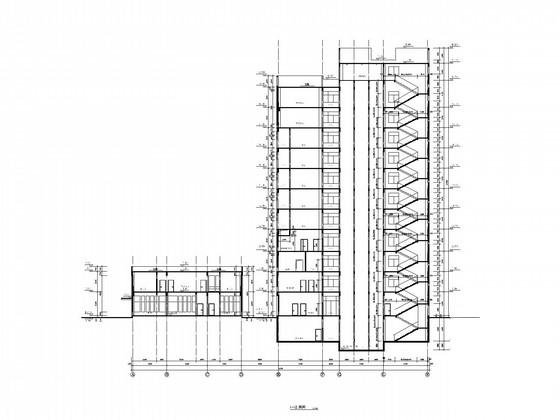 11层高层中医院建筑施工CAD图纸(总平面图) - 4