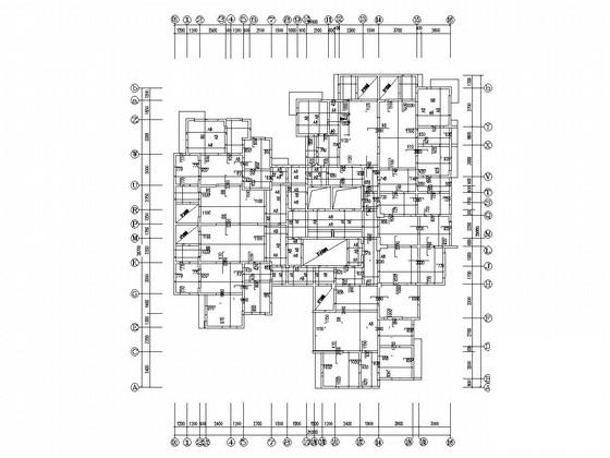 18层剪力墙结构公寓楼结构CAD施工图纸 - 1