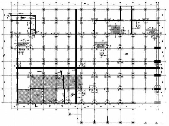 4层框架结构科技馆地下室结构CAD施工图纸 - 1