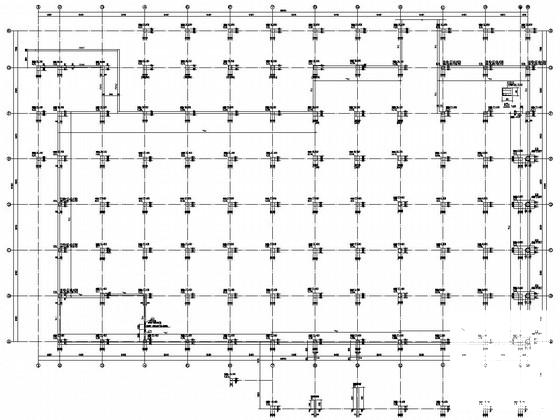 4层框架结构科技馆地下室结构CAD施工图纸 - 3