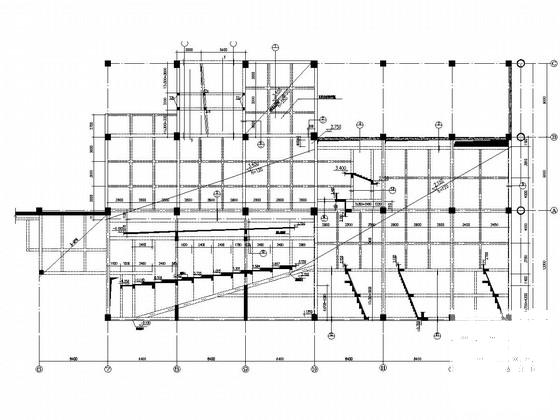 4层框架结构科技馆地下室结构CAD施工图纸 - 4