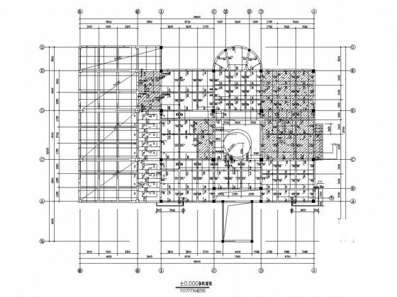 两层框架结构休闲别墅结构CAD施工图纸（建筑图纸） - 1