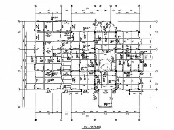 两层框架结构休闲别墅结构CAD施工图纸（建筑图纸） - 3