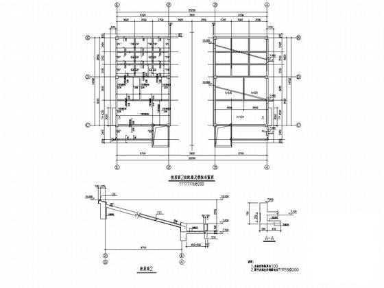 两层框架结构休闲别墅结构CAD施工图纸（建筑图纸） - 4