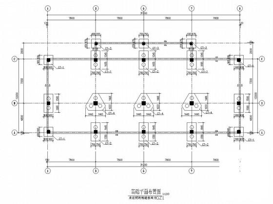 5层带阁楼框架结构村委住宅楼结构CAD施工图纸(基础设计等级) - 1