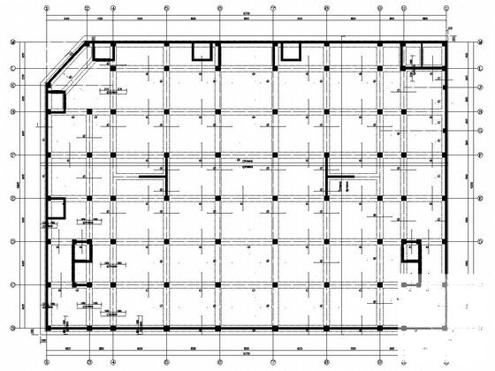 12层框剪结构商场结构CAD施工图纸(局部13层) - 1