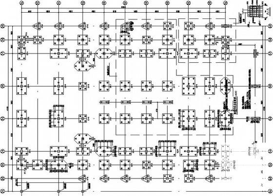 3层框架结构中学礼堂结构CAD施工图纸（6度抗震） - 2