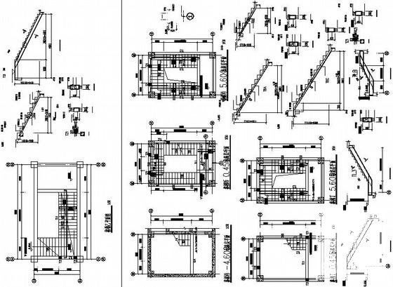 3层框架结构中学礼堂结构CAD施工图纸（6度抗震） - 3