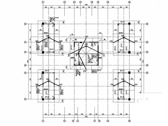 22层框架剪力墙结构商贸城结构CAD施工图纸 - 1
