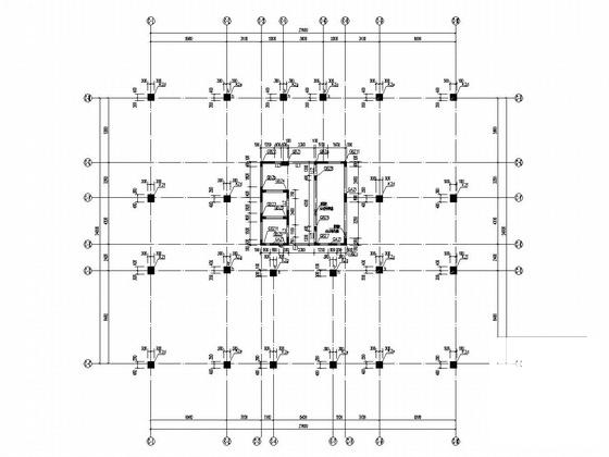 22层框架剪力墙结构商贸城结构CAD施工图纸 - 2