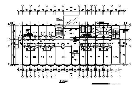医院4层病房楼的建筑CAD施工图纸 - 2