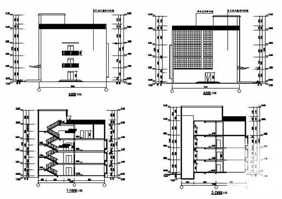 医院4层病房楼的建筑CAD施工图纸 - 3