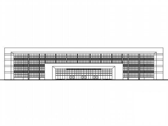 县人民医院4层门诊医技楼建筑施工CAD图纸(屋顶构架平面图) - 1