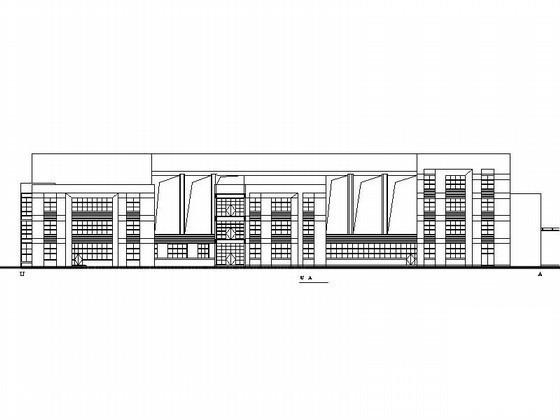 县人民医院4层门诊医技楼建筑施工CAD图纸(屋顶构架平面图) - 5
