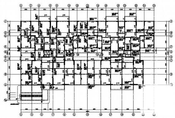 33层剪力墙住宅楼结构CAD施工图纸（桩基础）(梁平法配筋图) - 1