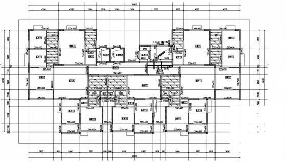 18层剪力墙住宅楼结构CAD施工图纸(平面布置图) - 2