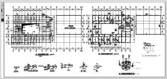 3层框架成人学校综合教学楼结构CAD施工图纸(柱下条形基础) - 1