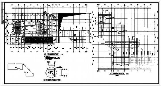 3层框架成人学校综合教学楼结构CAD施工图纸(柱下条形基础) - 4