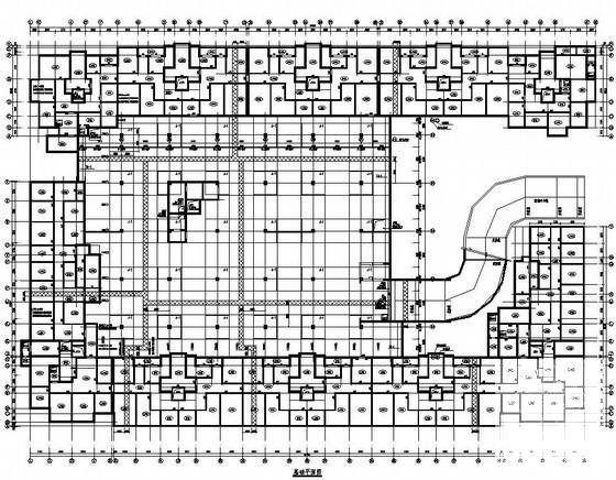 12层剪力墙U型住宅楼结构CAD施工图纸 - 1