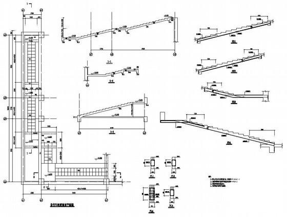 结算中心（办公楼、酒店）结构CAD施工图纸(现浇钢筋混凝土) - 1