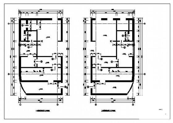 筒体结构超高层商务大厦结构CAD施工图纸(平面布置图) - 4