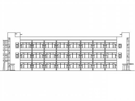 人民医院3层住院楼建筑施工CAD图纸（4号楼） - 2