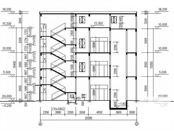 人民医院3层住院楼建筑施工CAD图纸（4号楼） - 4