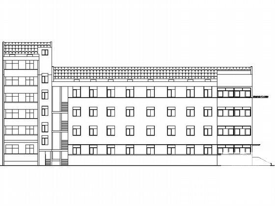 乡4层住院部建筑施工CAD图纸（6层住宅楼）(卫生间大样图) - 1