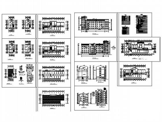 乡4层住院部建筑施工CAD图纸（6层住宅楼）(卫生间大样图) - 3