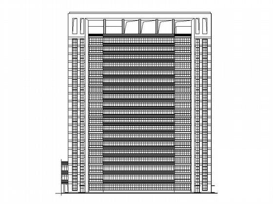 县人民医院19层病房综合楼建筑施工CAD图纸(地下室平面图) - 2