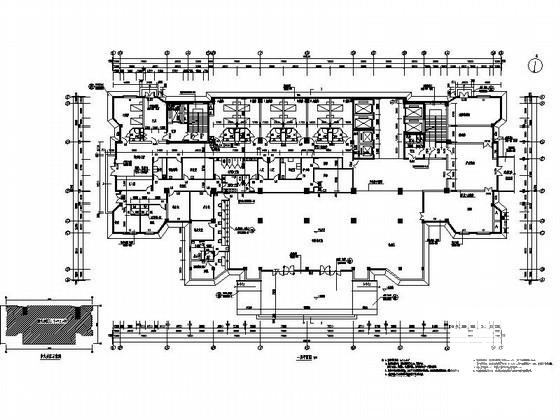 县人民医院19层病房综合楼建筑施工CAD图纸(地下室平面图) - 5