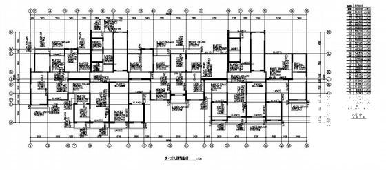 29层剪力墙住宅楼结构CAD施工图纸（条形基础） - 1