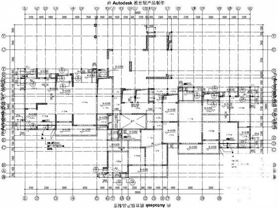 33层剪力墙结构办公楼结构CAD施工图纸（桩基础） - 2