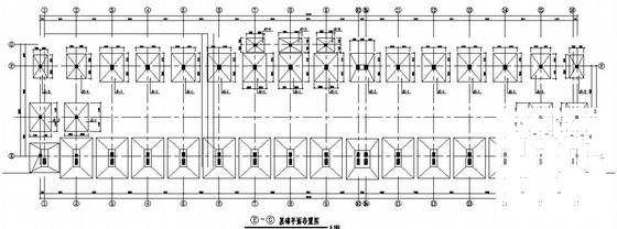 大跨度框架结构工业厂房结构CAD施工图纸（独立基础、桩基础） - 3