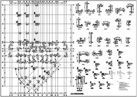 13层框剪住宅楼结构CAD施工图纸（独立基础）(平面布置图) - 3