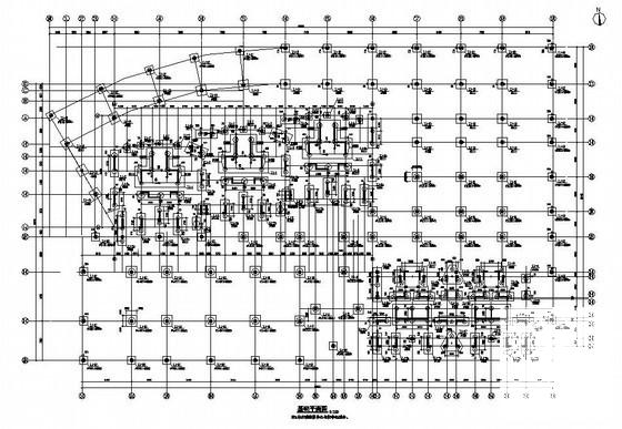 小区地下室结构CAD施工图纸（桩基础） - 4