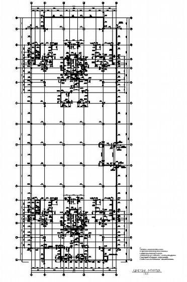 高层双塔楼人防结构CAD施工图纸（筏型基础） - 2