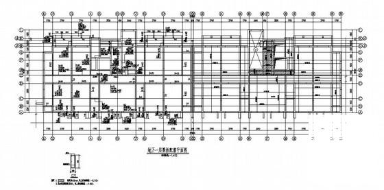 市剪力墙33层住宅楼结构CAD施工图纸（桩基础）(平面布置图) - 1