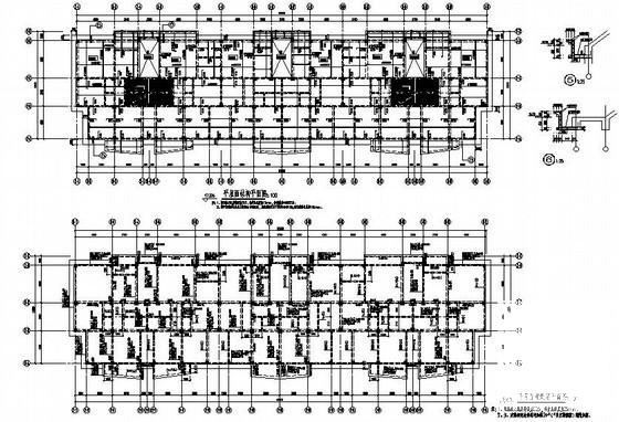 6层框架住宅楼结构CAD施工图纸（独立基础） - 1