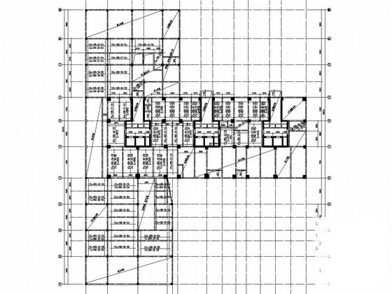 26层框剪结构住宅楼结构CAD施工图纸（桩基础） - 1