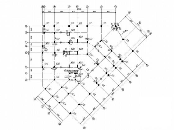 9层框架结构住宅楼结构CAD施工图纸（独立基础） - 1