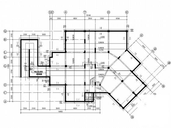 9层框架结构住宅楼结构CAD施工图纸（独立基础） - 2