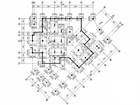 9层框架结构住宅楼结构CAD施工图纸（独立基础） - 4