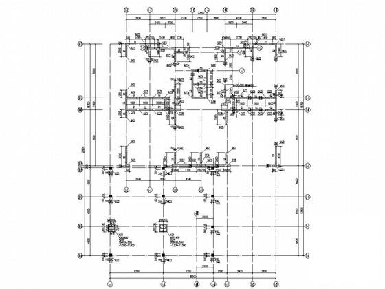 18层框剪结构商住楼结构CAD施工图纸（6度抗震） - 2