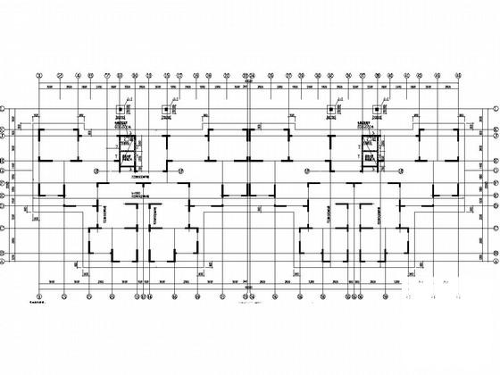18层剪力墙结构住宅楼结构CAD施工图纸（筏型基础）(二层梁板配筋) - 2