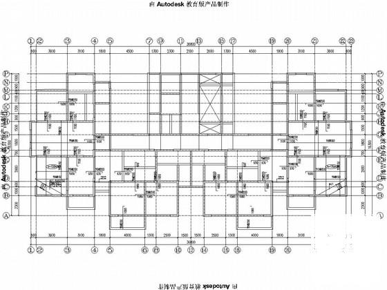 27层剪力墙结构住宅楼结构CAD施工图纸（6度抗震） - 1
