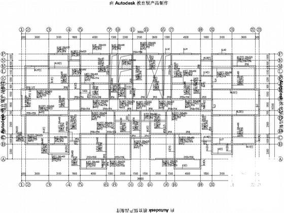 27层剪力墙结构住宅楼结构CAD施工图纸（6度抗震） - 3