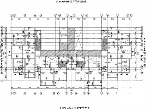27层剪力墙结构住宅楼结构CAD施工图纸（6度抗震） - 4
